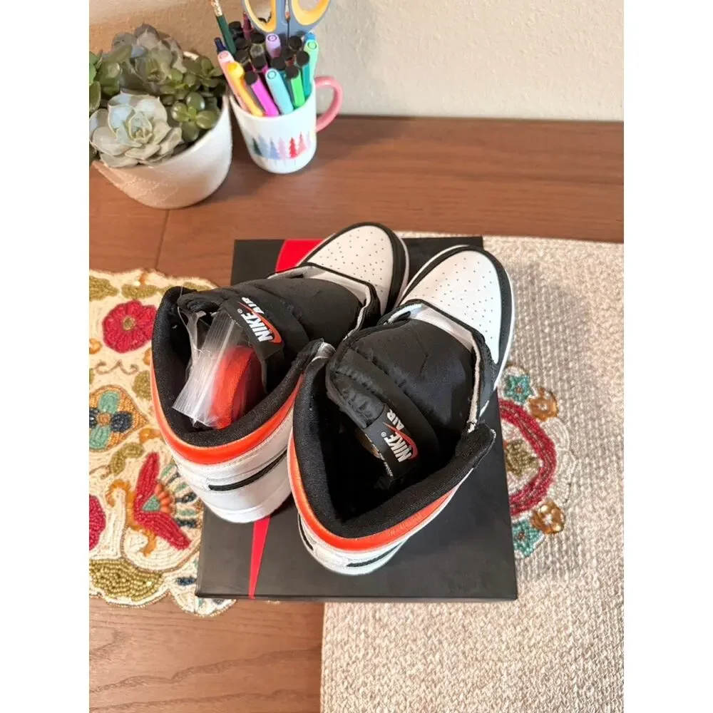 Jordan 1 Retro High OG GS Electro Orange White Black Starfish Desert 575441 180